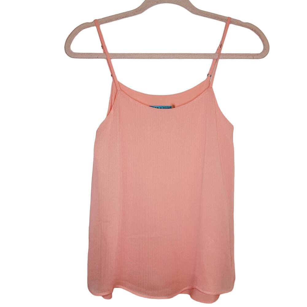 Alice and Olivia pink flowy layered cami blouse size XS Balletcore Y2K Soft Girl